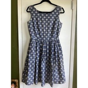 vintage Tweeds size 8 dress cotton 50s style pinup dapper
